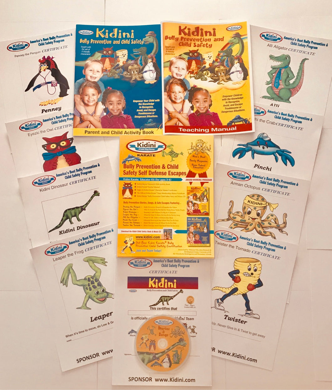 Kidini Karate Bully Prevention Child Safety Educator Kit Teacher Manual Digital: Kidini Karate Teaching Children Self Protective Skills