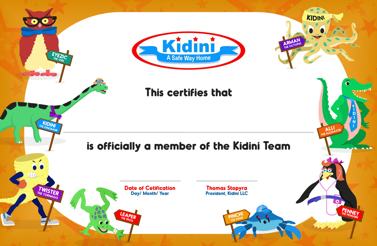 Kidini Karate Bully Prevention Self Defense Escapes Certification for Teachers