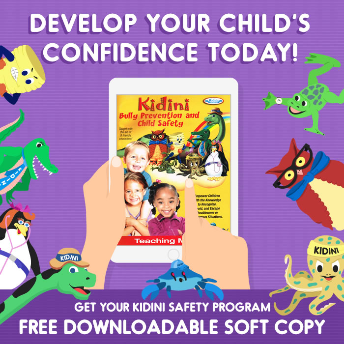 Kidini Bully Prevention Child Safety: Parent and Child Bully Prevention Child Safety Self Defense Escapes Activity Book